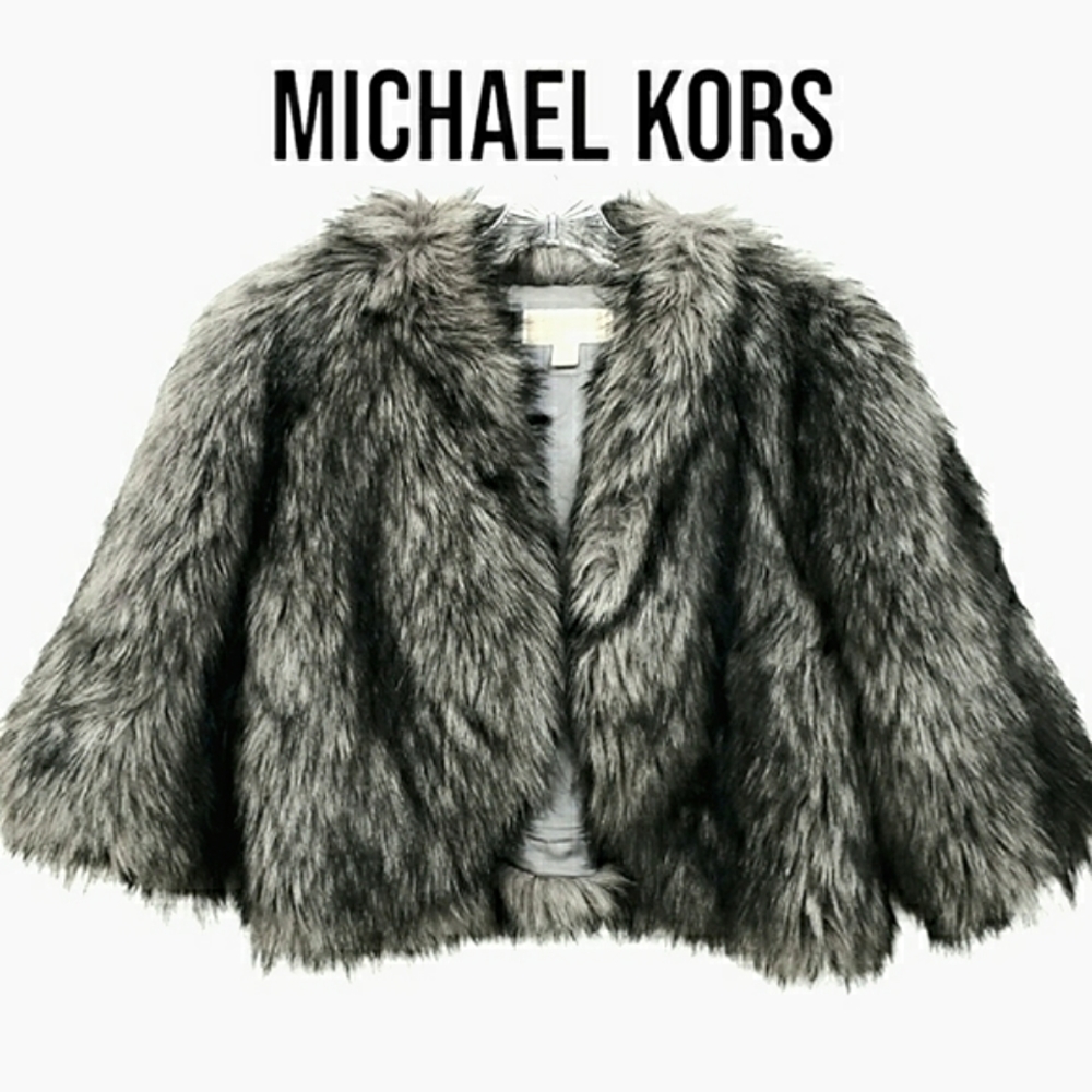 MICHAEL Michael Kors Charcoal Teddy Jacket - Picture 4 of 15